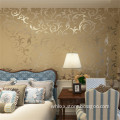 Stock 0.7m width golden pattern non woven wallpaper